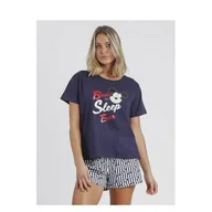 Piżamy damskie - Piżama damska z szortami i krótkim rękawem Admas Disney 60508 M Granatowa (8433623647581). Piżamy damskie - miniaturka - grafika 1