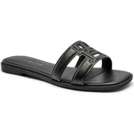 Klapki i japonki damskie - Tommy Hilfiger Skórzane klapki - miniaturka - grafika 1