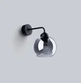 Lampy ścienne - Elegancki kinkiet z dymionym, szklanym kloszem SL.1139 z serii ALINO - miniaturka - grafika 1