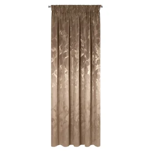 Zasłona welwetowa Naira brązowa 140 x 270 cm na taśmie - Zasłony - miniaturka - grafika 1