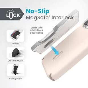 Speck Presidio2 Pro ClickLock & MagSafe - Etui iPhone 15 Pro (Bleached Bone / Heirloom Gold / Hazel Brown) - Etui i futerały do telefonów - miniaturka - grafika 2