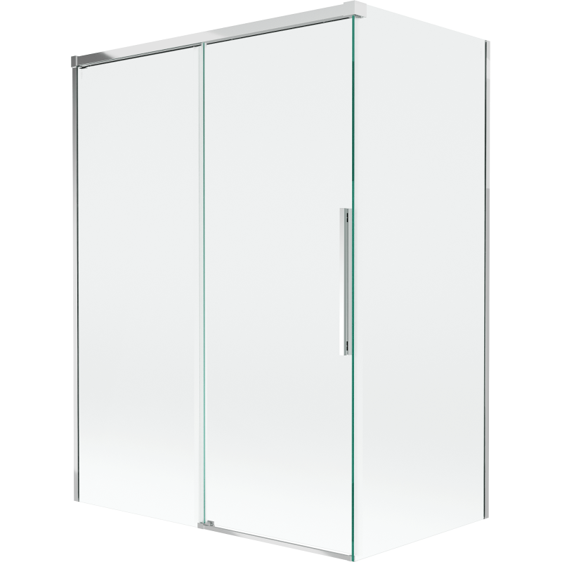 Mexen Rox parawan nawannowy 2-skrzydłowy rozsuwany 120 + 70 x 150 cm, transparent, chrom - 8C9-120-070-01-00