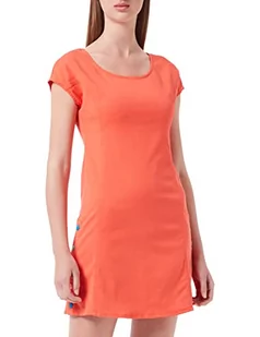 Love Moschino Damska sukienka w stylu A ze stretchu lyocell gabardyna, pomarańczowy, 44 - Sukienki - miniaturka - grafika 1