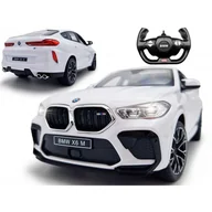 Zabawki zdalnie sterowane - Samochód Zdalnie Sterowany Rc Duże Auto Na Pilot Bmw X6 M LEDy Rastar Bia - miniaturka - grafika 1