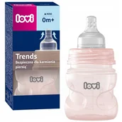 Smoczki do butelek - LOVI RÓŻOWA BUTELKA LOVI TRENDS 120ML 0M+BEZPIECZNA DLA KARMIENIA PIERSIĄ - miniaturka - grafika 1