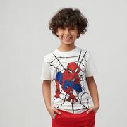 Koszulki dla chłopców - Cool Club, T-shirt chłopięcy, biały, Spider-Man - miniaturka - grafika 1