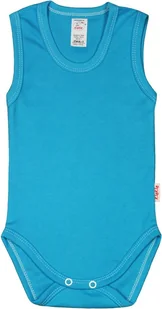 BODY ramiączko RAMKA bez rękawa TURKUS r 56 KLEKLE - Body dla niemowląt - miniaturka - grafika 1