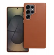 Etui i futerały do telefonów - Futerał LEATHER MAG COVER kompatybilny z MagSafe do SAMSUNG S25 ULTRA brązowy - miniaturka - grafika 1