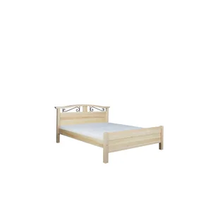 Łóżko Drewniane Sosnowe Korfu 90 x 200 Tył Równy Meble Doktór Bejca Dębowa - Łóżka dla dzieci i młodzieży - miniaturka - grafika 1