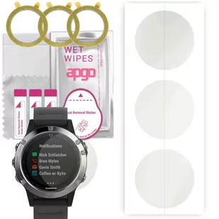 3x Folia hydrożelowa MATOWA do Garmin Fenix 5 Pus - apgo Smartwatch Hydrogel MATTE Protection Ochrona na ekran smartwatcha - Akcesoria do smartwatchy - miniaturka - grafika 1