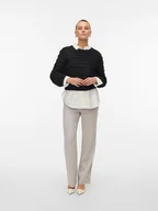 Swetry damskie - Vero Moda Sweter w kolorze czarnym - miniaturka - grafika 1
