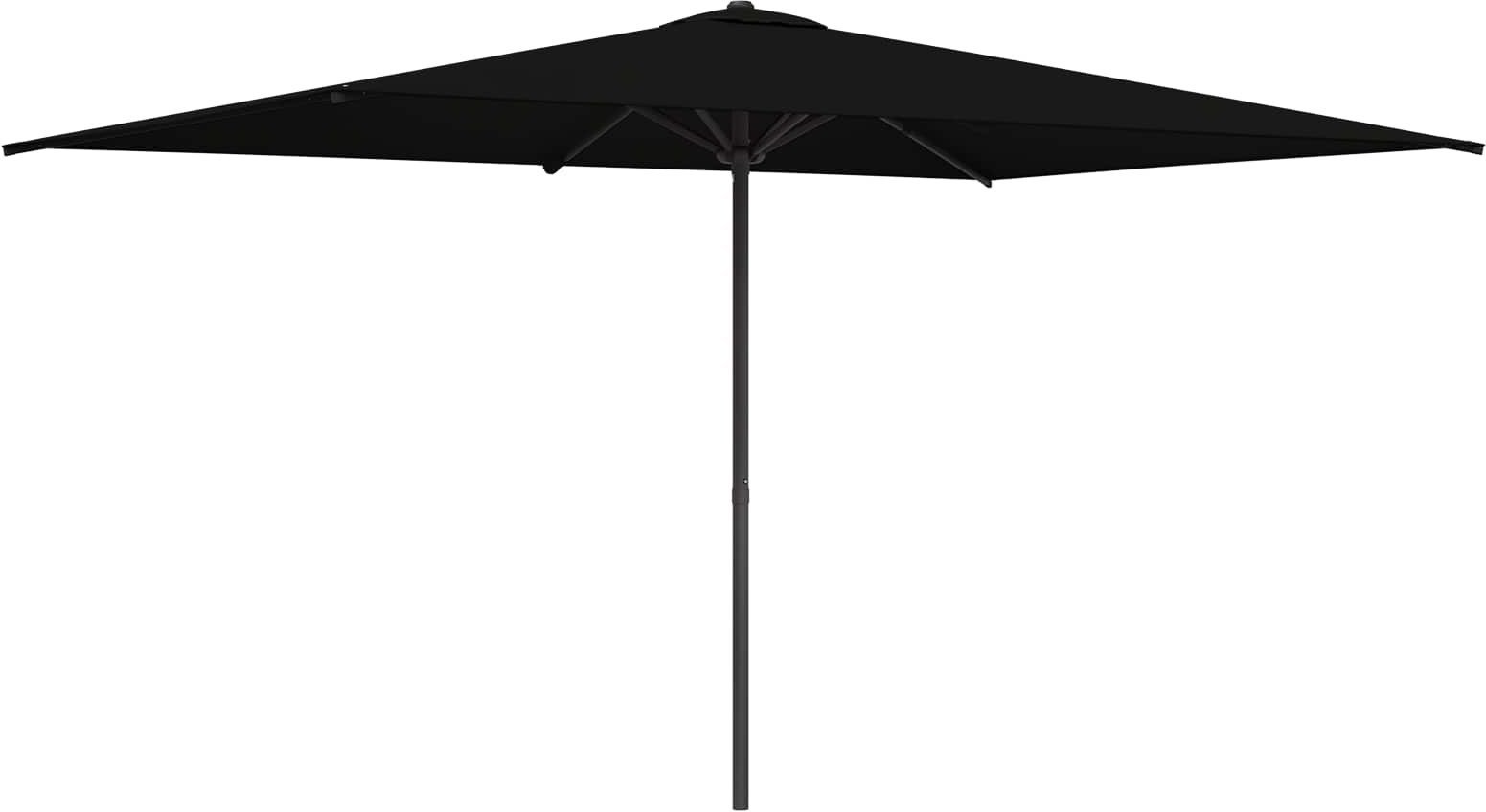 vidaXL vidaXL Parasolka ogrodowa 200 x 300 cm Poliester Prostokątny Czarny