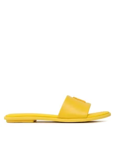 Tommy Hilfiger Klapki Th Pop Mule FW0FW07097 Żółty - Klapki i japonki damskie - miniaturka - grafika 1