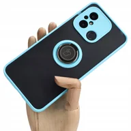 Etui i futerały do telefonów - Bizon Etui Case Hybrid Ring do Xiaomi Redmi 12C, błękitne - miniaturka - grafika 1