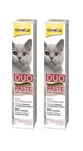 GIMBORN Gim Cat Pasta Anti-Hairball Duo malt z kurczakiem 2x50g - Suplementy i witaminy dla psów - miniaturka - grafika 1