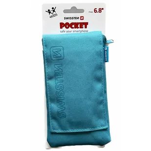 SWISSTEN Niebieskie Etui saszetka na telefon 6,8” POCKET - Torby fotograficzne i futerały - miniaturka - grafika 1