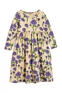 Sukienki i spódniczki dla dziewczynek - Mini Rodini sukienka dziecięca kolor fioletowy midi rozkloszowana - miniaturka - grafika 1