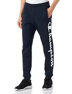 Spodenki męskie - Champion Męskie spodnie treningowe Authentic Pants Maxi Logo, niebieski morski, S - miniaturka - grafika 1