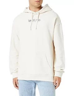 Lee Męska bluza z kapturem z luźnym logo, beżowy, XL - Bluzy męskie - miniaturka - grafika 1
