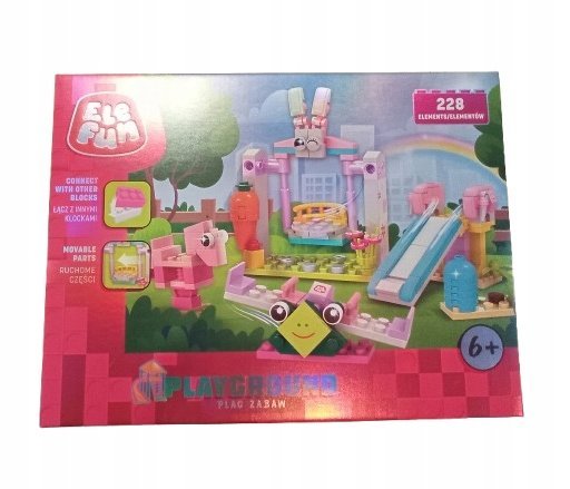 Klocki ELEFUN Plac Zabaw 228 elementów