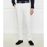 Spodnie męskie - Tommy Hilfiger Satynowe spodnie chino HARLEM Tapered fit - miniaturka - grafika 1