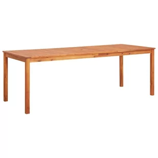 vidaXL Stół ogrodowy, 215x90x74 cm, lite drewno akacjowe - Stoły ogrodowe - miniaturka - grafika 1