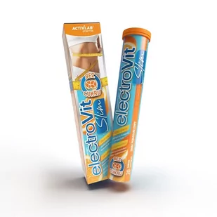 ElectroVit Slim, smak pomarańczowy, 20 tabletek musujących - Witaminy i minerały - miniaturka - grafika 1
