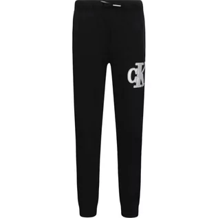 Spodnie sportowe damskie - CALVIN KLEIN JEANS Spodnie dresowe | Regular Fit - grafika 1