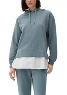 Bluzy damskie - s.Oliver Bernd Freier GmbH & Co. KG Damska bluza z długim rękawem, niebiesko-zielona, 42, Niebieski zielony, 42 - miniaturka - grafika 1