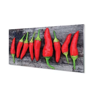 Panel szkło za indukcję Papryczki czerwone 120x60 - Dekoracje domu - miniaturka - grafika 1