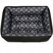 Legowiska dla psów - Legowisko dla psa kanapa 70x55 ŁAPY LEN - miniaturka - grafika 1