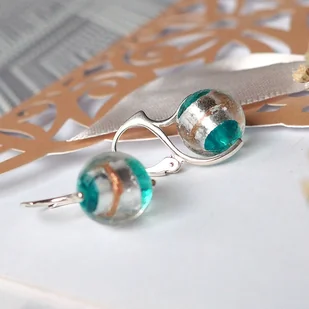 VENICE 4 UNIKATOWE kolczyki srebrne - Kolczyki - miniaturka - grafika 1