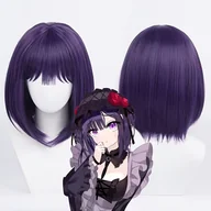 Pozostałe akcesoria fryzjerskie - TEMU Czarny peruk z motywami anime - łatwe stylizowanie, zwiększenie objętości do codziennego użytku i , cosplay i role-playing, unisexowy akcesorium - miniaturka - grafika 1