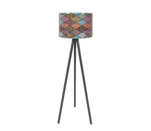 Lampa podłogowa AYD 1xE27/60W/230V multicolored/szary - Lampy stojące - miniaturka - grafika 1