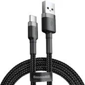 Kable USB - Baseus Kabel Cafule USB-C 3A 0.5M grey black CATKLF-AG1 - miniaturka - grafika 1