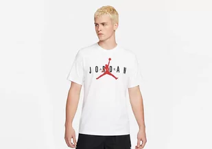 Nike Air Jordan Wordmark Tee White - Koszulki męskie - miniaturka - grafika 1