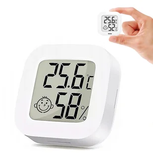 TERMOMETR POKOJOWY CYFROWY HIGROMETR ELEKTRONICZNY - Termometry domowe - miniaturka - grafika 1