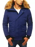 Kurtki męskie - Kurtka męska zimowa granatowa Dstreet TX3943-XXL - miniaturka - grafika 1