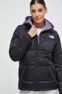 Kurtki damskie - The North Face kurtka puchowa damska kolor czarny przejściowa - grafika 1