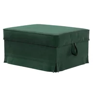 Pokrowce na meble - Dekoria Pokrowiec na podnóżek Ektorp Bromma ciemny zielony 60 x 79 x 42 cm Velvet 614-704-25 - miniaturka - grafika 1