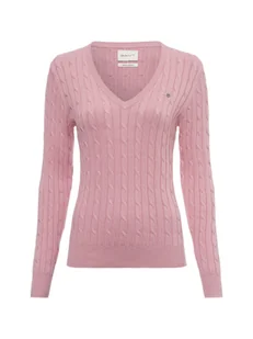 Gant Sweter damski Kobiety Bawełna różowy jednolity, S - Swetry damskie - miniaturka - grafika 1