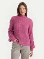 Swetry damskie - Vero Moda Sweter Ellie 10346753 Fioletowy Oversize - miniaturka - grafika 1