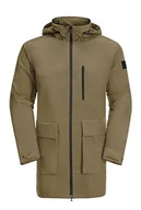 Płaszcze damskie - Jack Wolfskin Norden Port Parka płaszcz szary oliwkowy XL - miniaturka - grafika 1