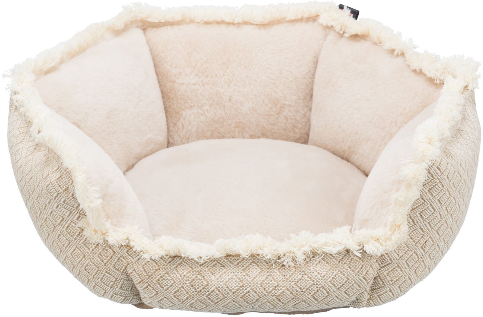 Trixie Boho bed, square, 50 × 50 cm, beige