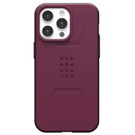 Etui i futerały do telefonów - UAG Civilian Magsafe do iPhone 15 Pro Max bordeaux - miniaturka - grafika 1