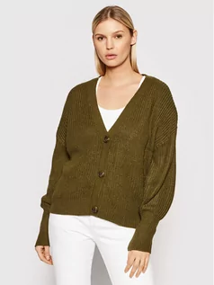 Swetry damskie - Vero Moda Kardigan Lea 10249632 Zielony Regular Fit - grafika 1