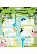 Etykiety samoprzylepne i bloki etykiet - Naklejki na zeszyty - Żyrafa (12szt) - miniaturka - grafika 1