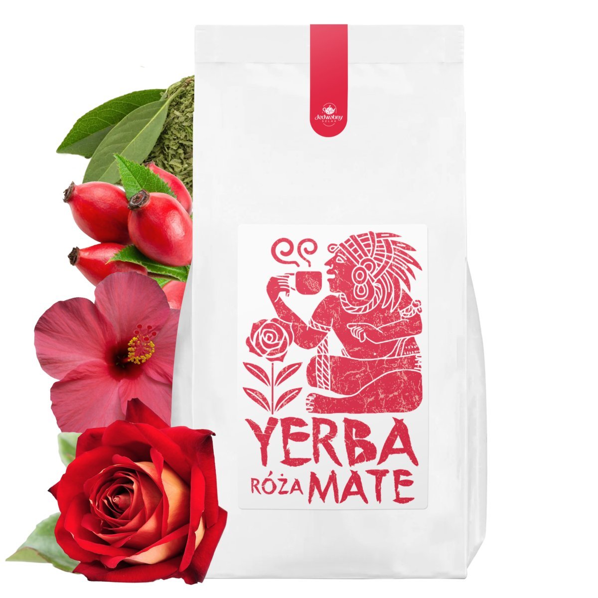 Yerba Mate płatki róż 1kg zioła TEA tradicional energia con palo PREMIUM