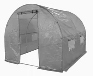 Agrowłókniny - 4iQ Tunel Foliowy Szklarnia 2X2M Premium Z Siatką PE - miniaturka - grafika 1