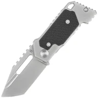 Noże - Nóż składany Midgards Messer The Utgard Nano Gray Stainless Steel/Black G10, Bead Blasted CPM D2 by Janosch Jensen (MM011) - miniaturka - grafika 1